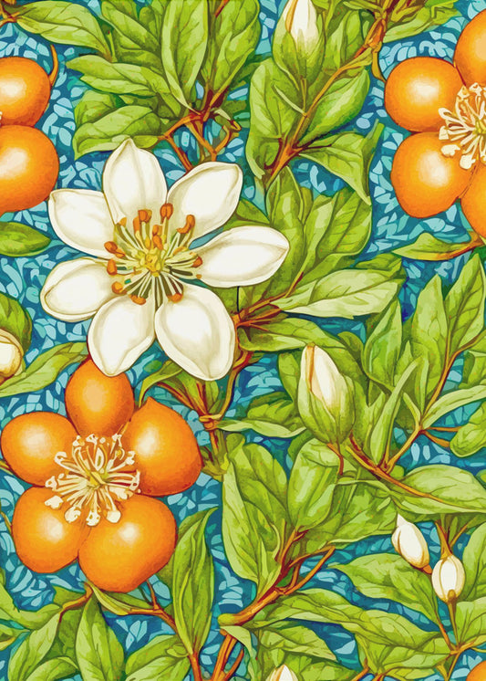 Apelsinblomma Natur Växt | Poster