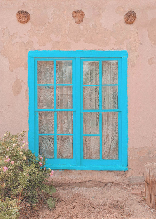 Turquoise Window - Taos, New Mexico | Canvas
