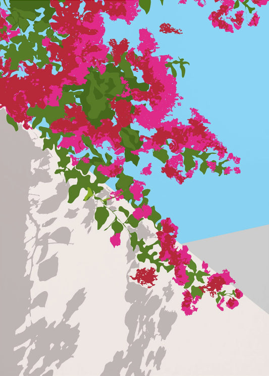 Bougainvilleablomma | Canvastavla