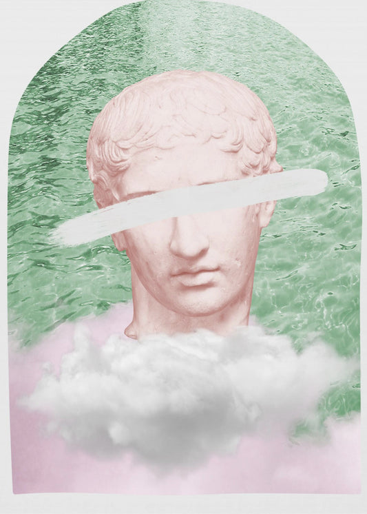 Forntida staty, surrealistisk, Ratio2x3 | Poster