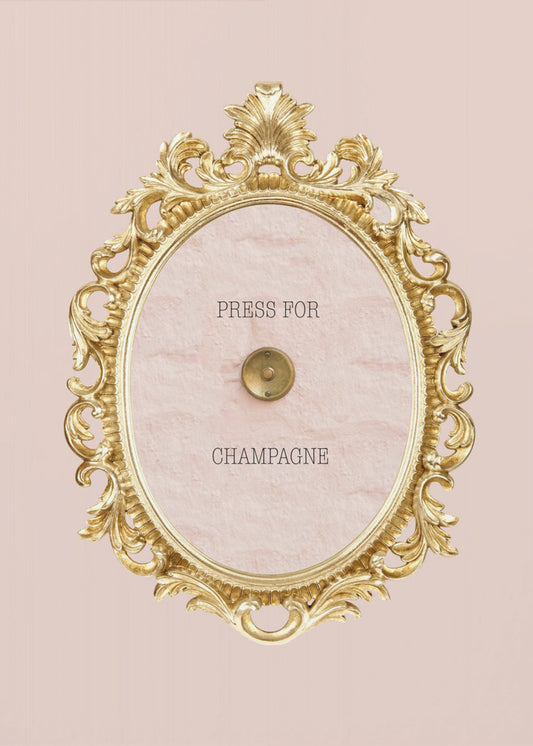 Pressforchampagnerosa | Affisch