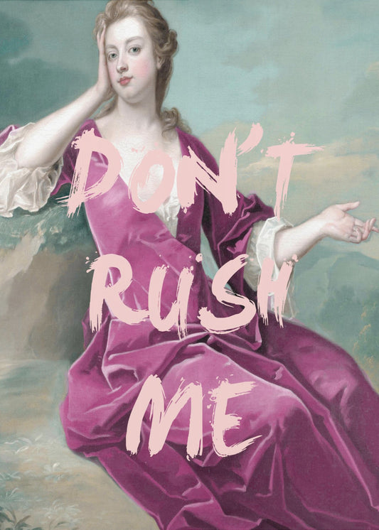 DontrushmePurple Ratio2x3 | Poster