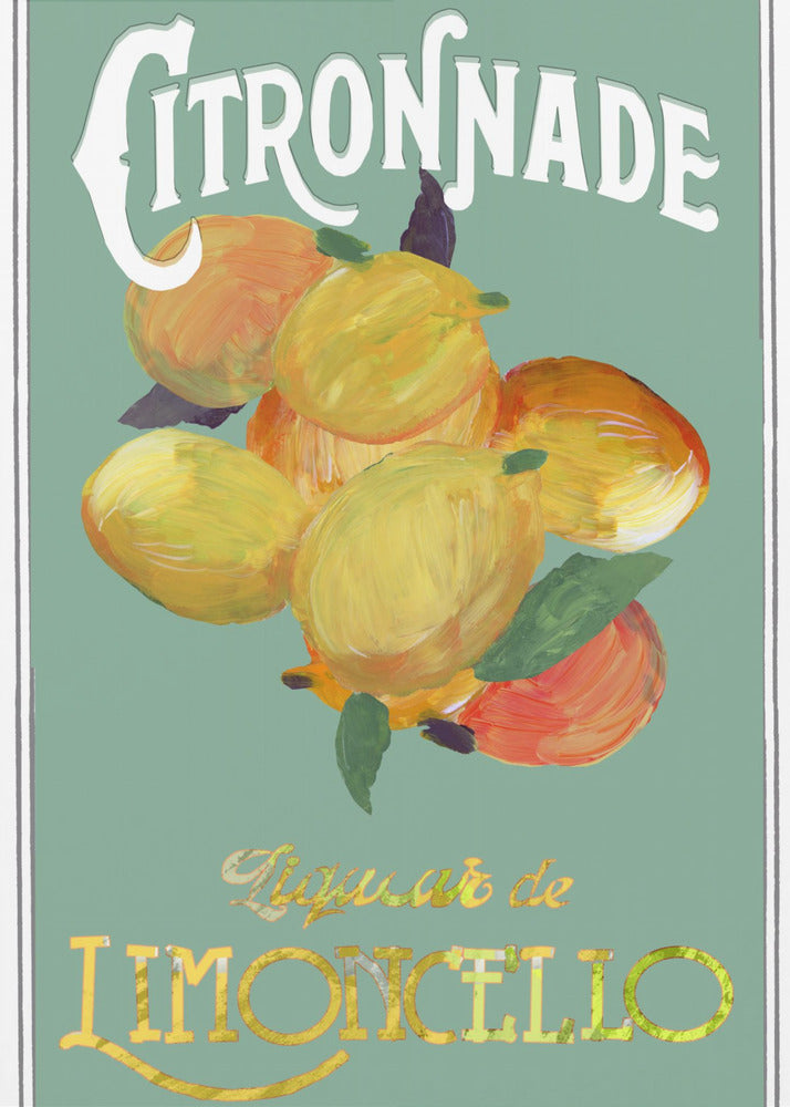 Zitronen-Limoncello | Poster