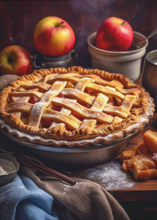 Apple Pie Cake food photography | Poster