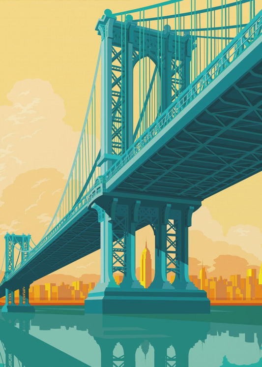 New York Manhattan-bron | Canvastavla