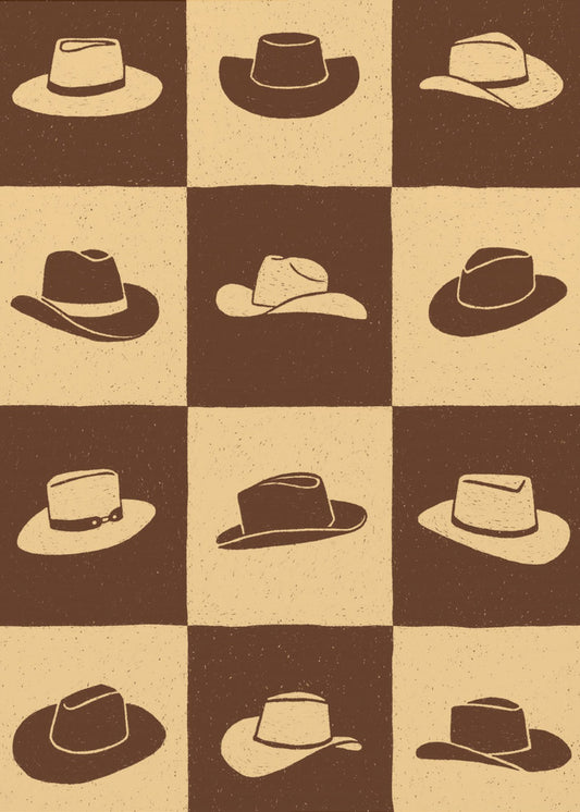 Cowboy Schackruta | Canvas