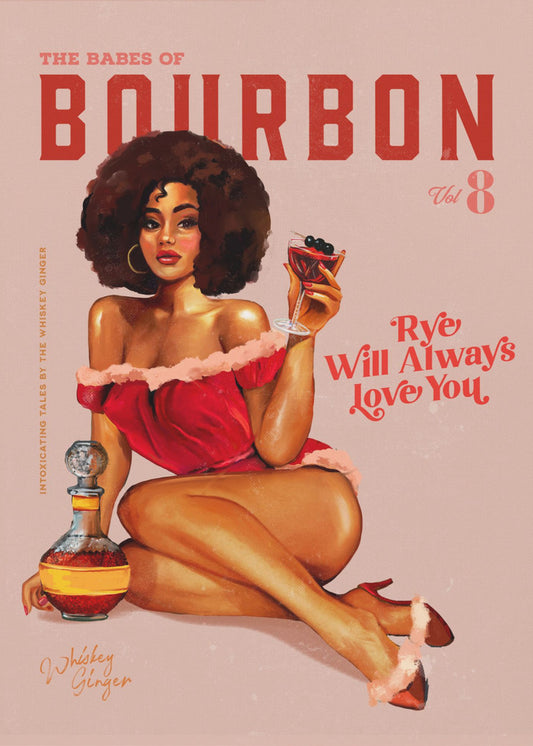 Babes of Bourbon Vol 8 Vintage Pinup Girl med Afro | Poster