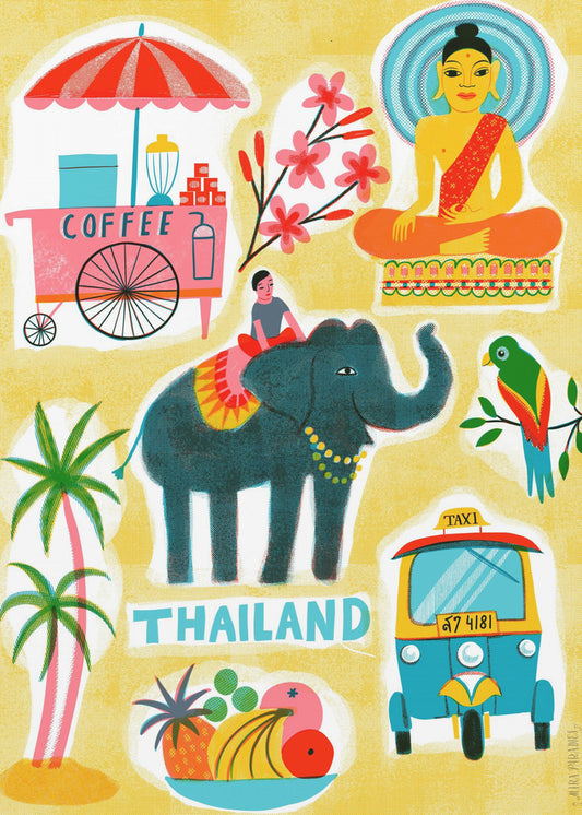 Screentryck Vintage Resor Thailand | Canvas