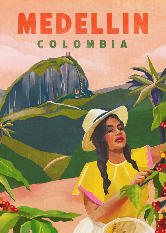 Reseposter för Medellin, Colombia | Canvas