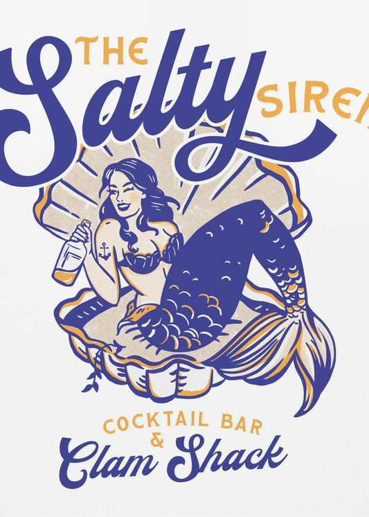 Salty Siren Cocktail Bar &amp; Clam Shack Sjöjungfru | Poster