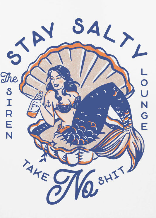 Stay Salty Siren Lounge Pin-up sjöjungfru | Canvas