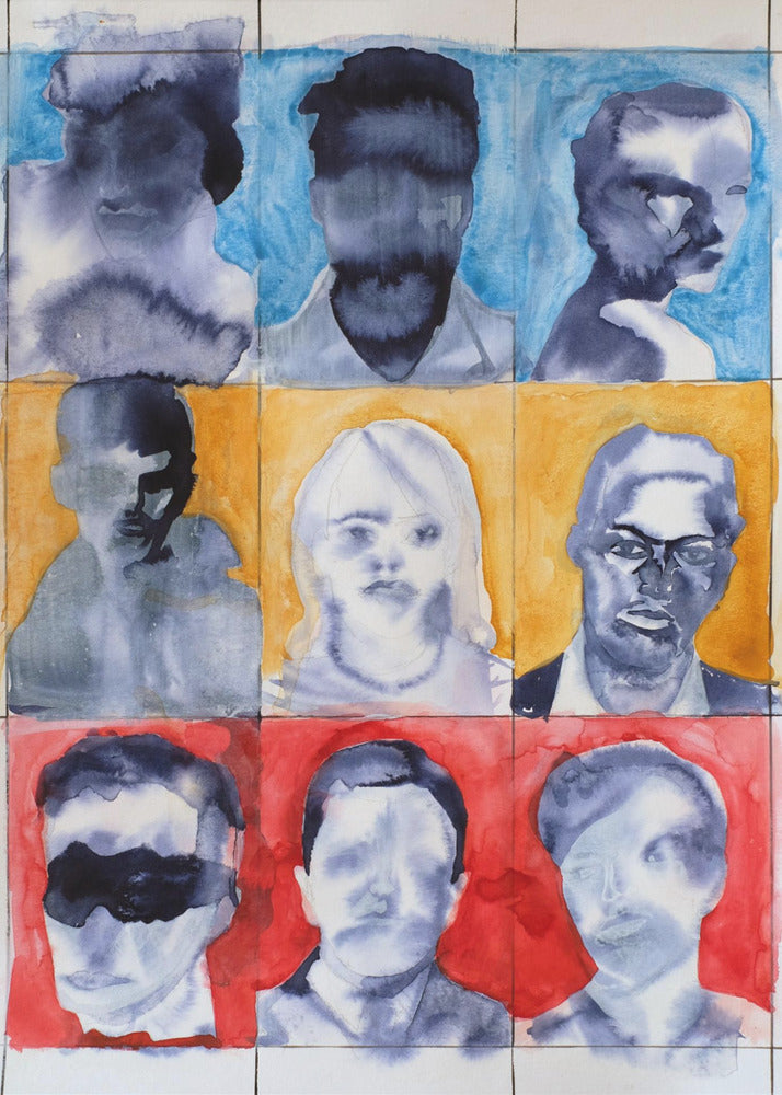 Porträttrutnät nr 1 | Poster