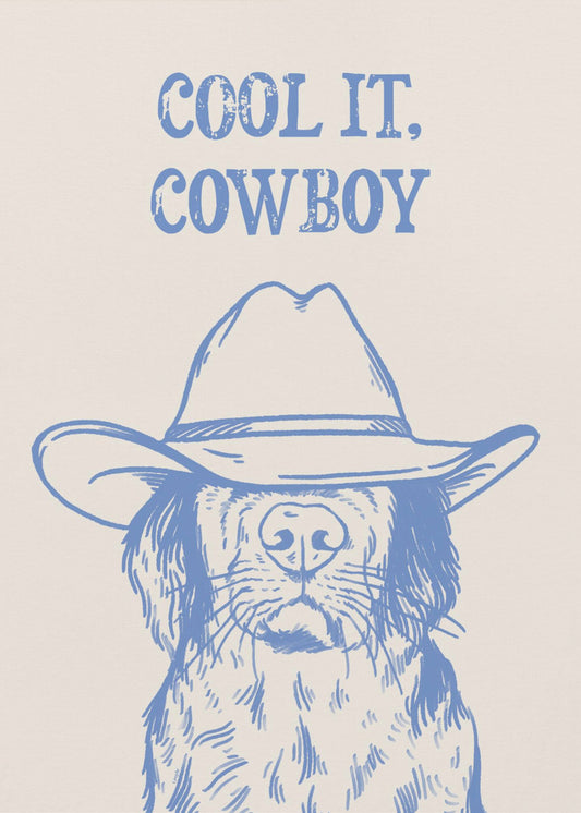 Cool det Cowboyblå | Canvas