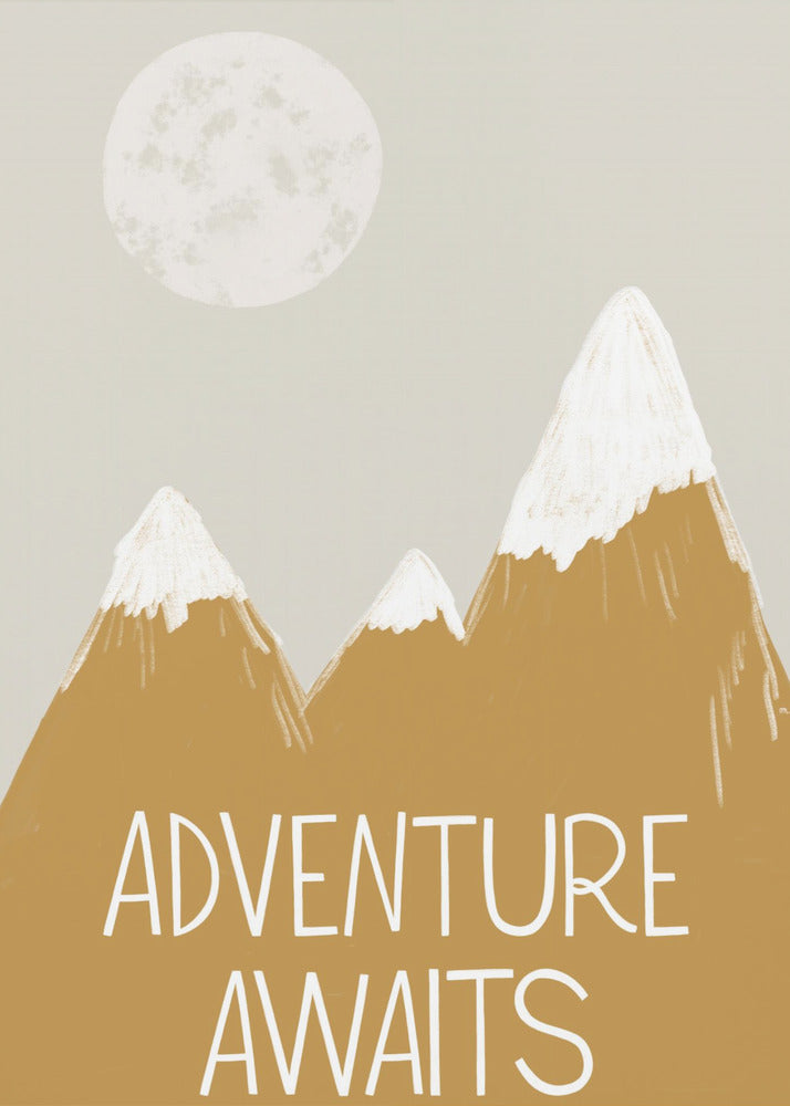 Das Abenteuer wartet | Poster - Kunstdruck