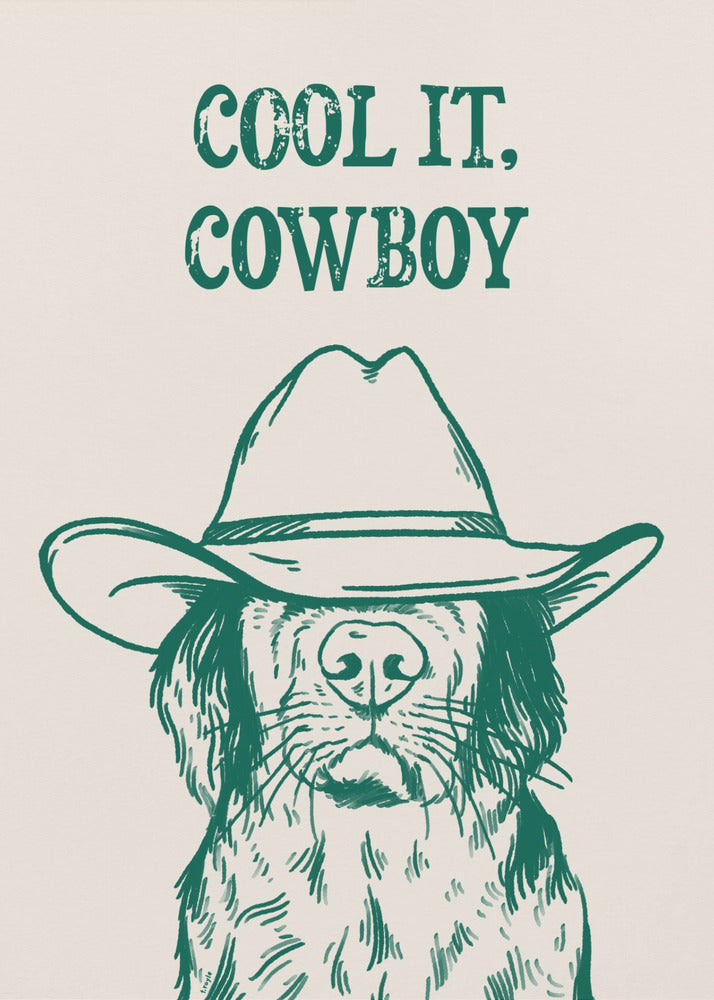 Cool det Cowboygrön | Canvasduk