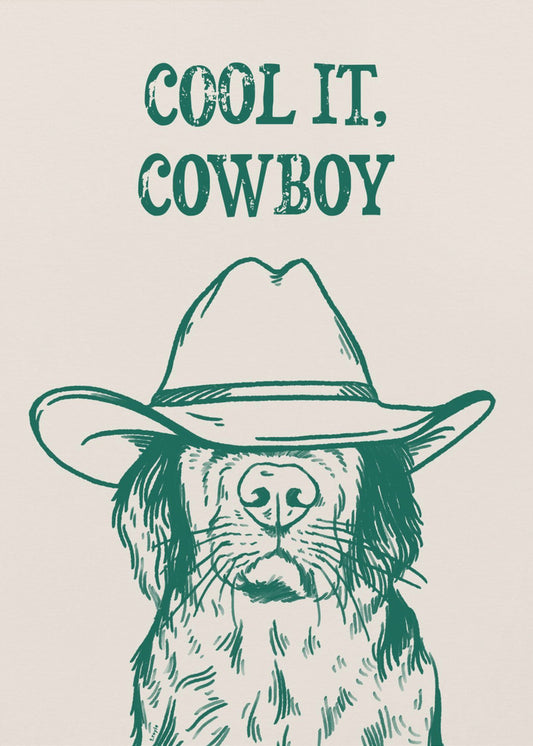 Cool det Cowboygrön | Canvasduk