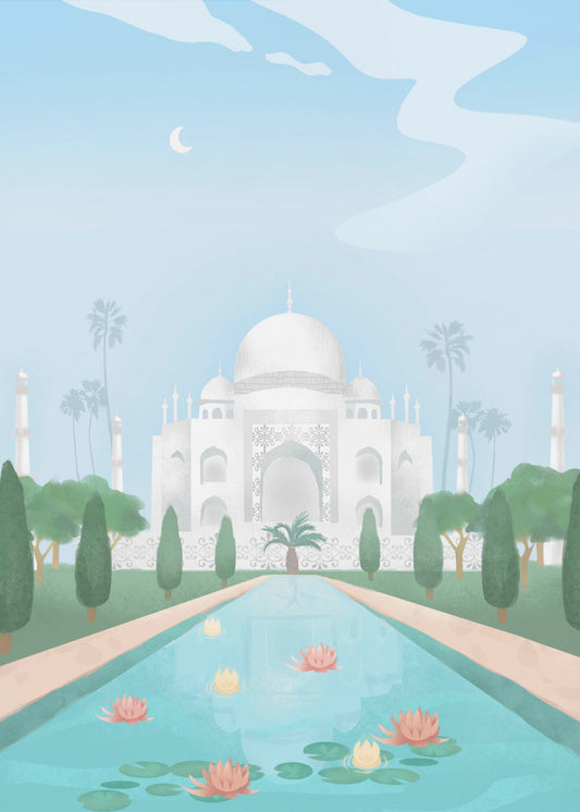Taj Mahal, Indien | Canvastavla