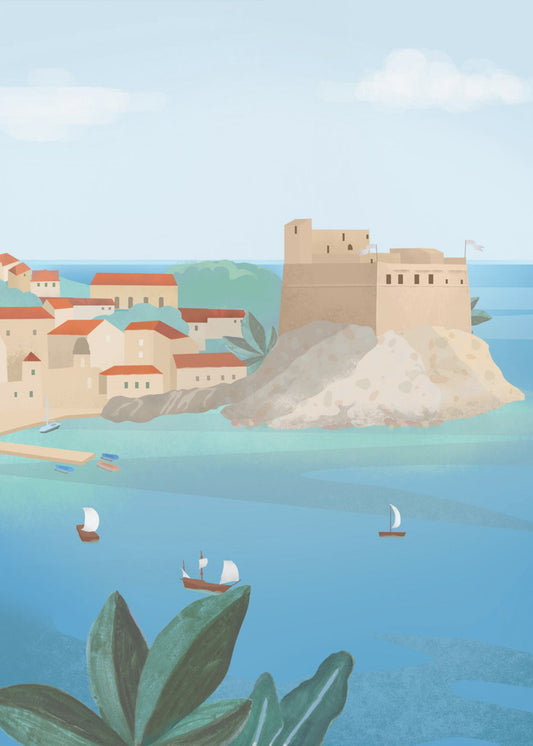 Dubrovniks fästning | Canvastavla