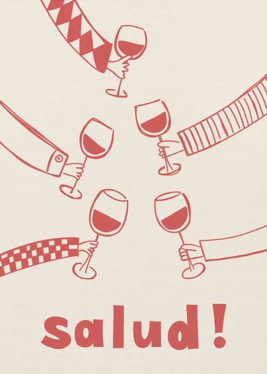 Salud! Vinfest med vänner | Poster