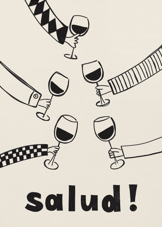Pictufy Festlig Salud Röd A2 | Poster