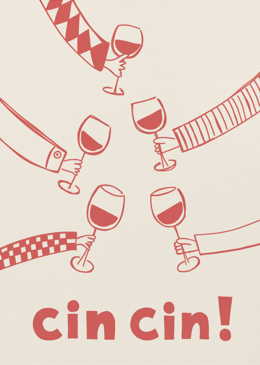 Cin cin! Vinfest med vänner | Poster