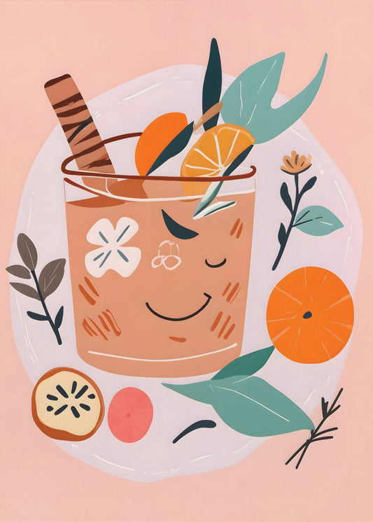 Kanel- och apelsincocktail | Poster