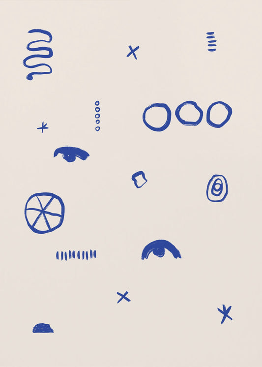 Blue Symbols Dance | Poster