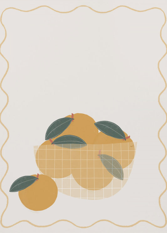 Skål med apelsiner | Poster