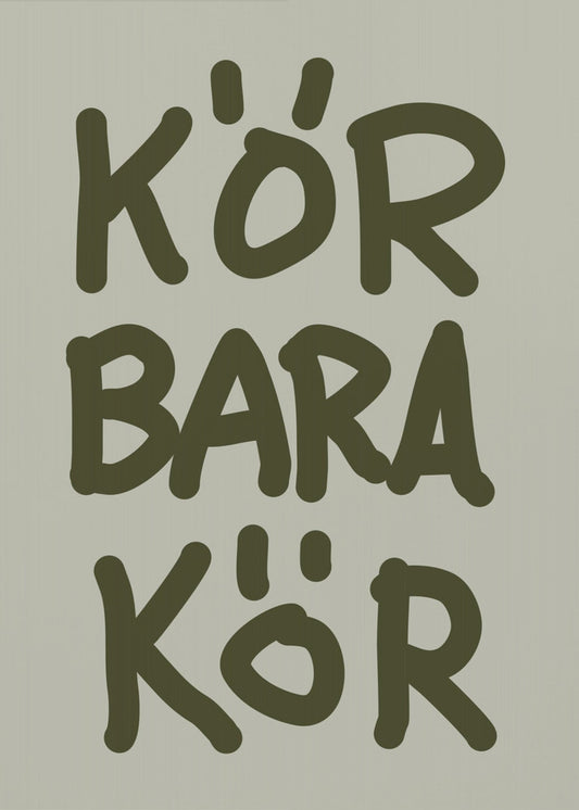 Lauf, einfach lauf | Poster - Kunstdruck