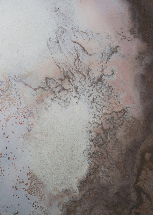 Uppskalad Lake Eyre - röda jordvibbar | Canvastavla