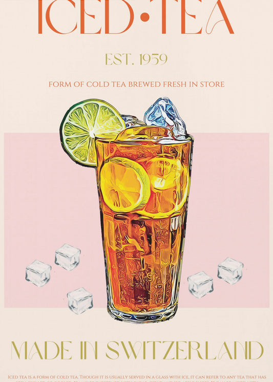 Uppfriskande glas iste | Poster