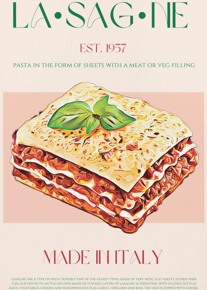 Lager av lasagne | Poster