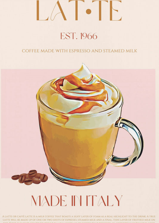 Krämig Latte Delight | Poster