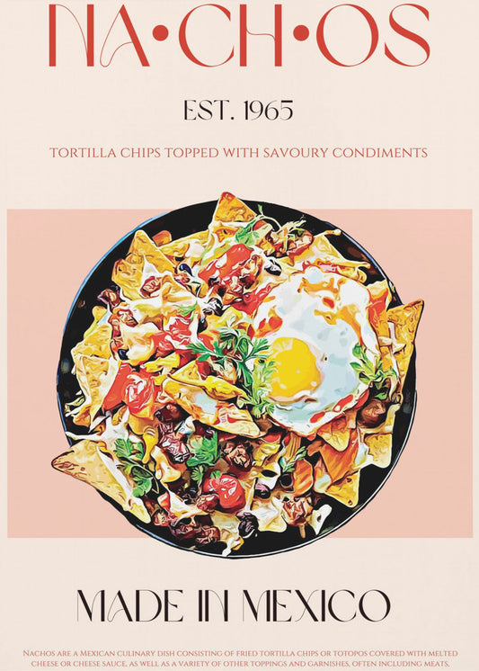 Färgglada mexikanska nachos | Poster