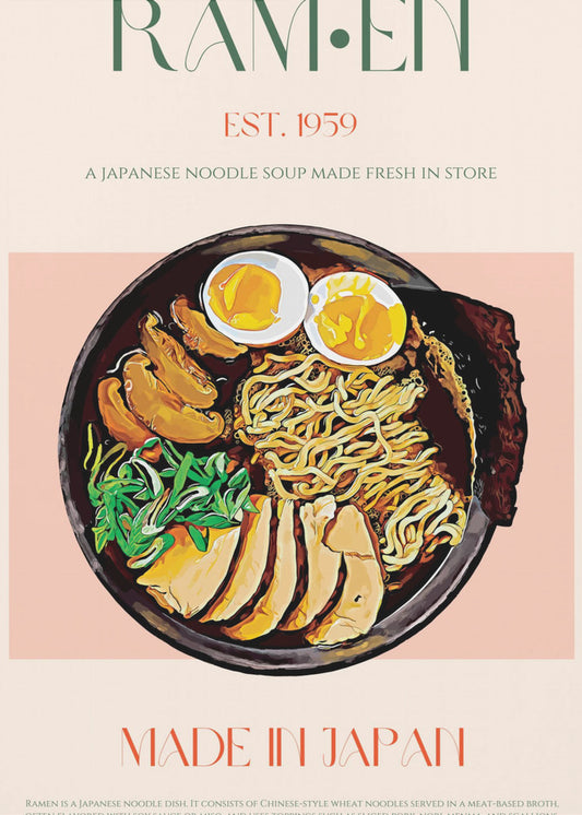 Njuter av japansk Ramen Bowl | Poster