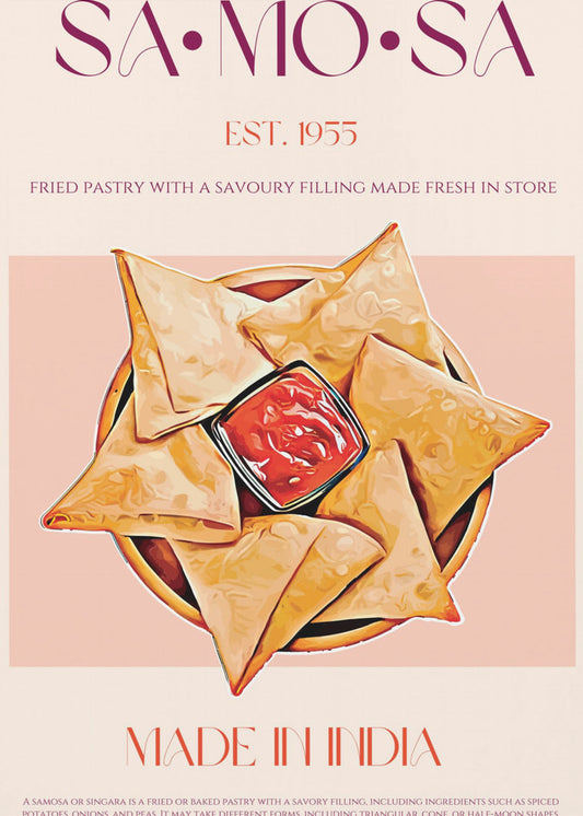 Indiska friterade samosas | Poster