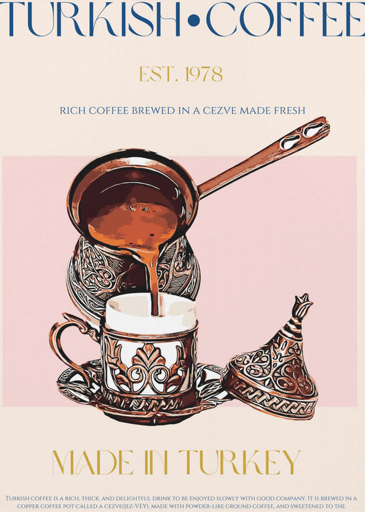 Turkiskt kaffetryck | Poster