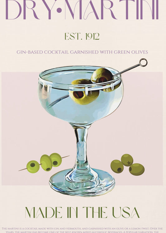 Klassisk Martini Charm | Poster