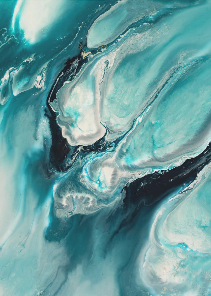 Havsblå turkos "Oceanblå" | Canvastavla