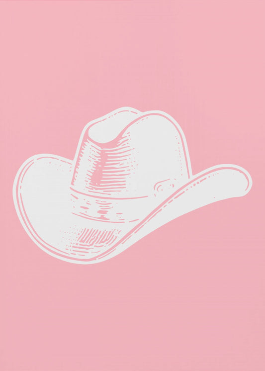 Rosa cowboyhatt | Canvas