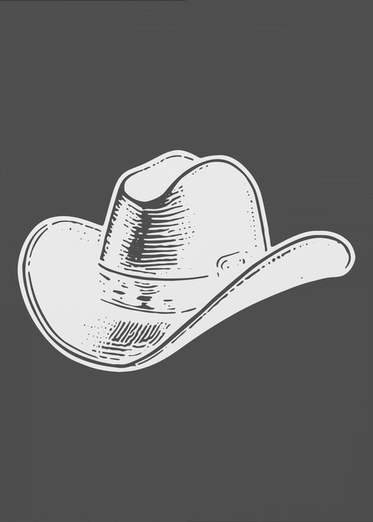 Svart cowboyhatt | Canvas