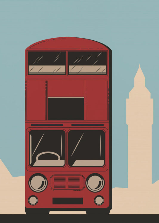 Londonbuss | Canvastavla