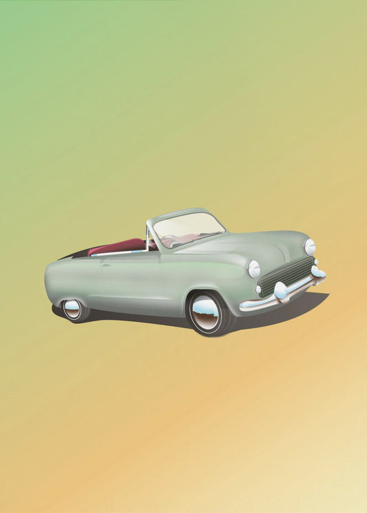 Vintage cabrioletbil | Canvas