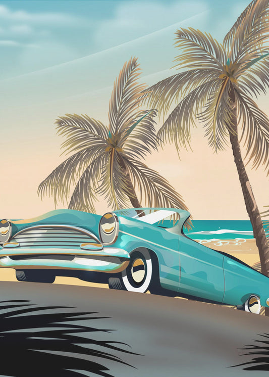 Vintage strandsemester | Canvasduk