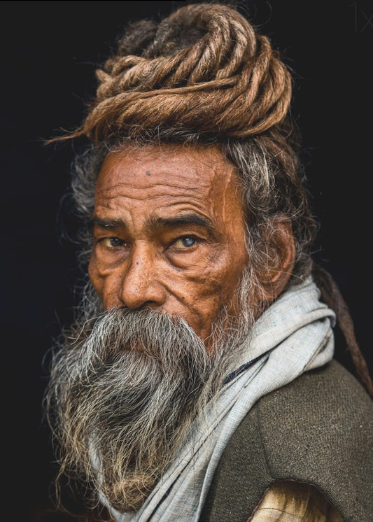 Porträtt av en Sadhu... | Poster