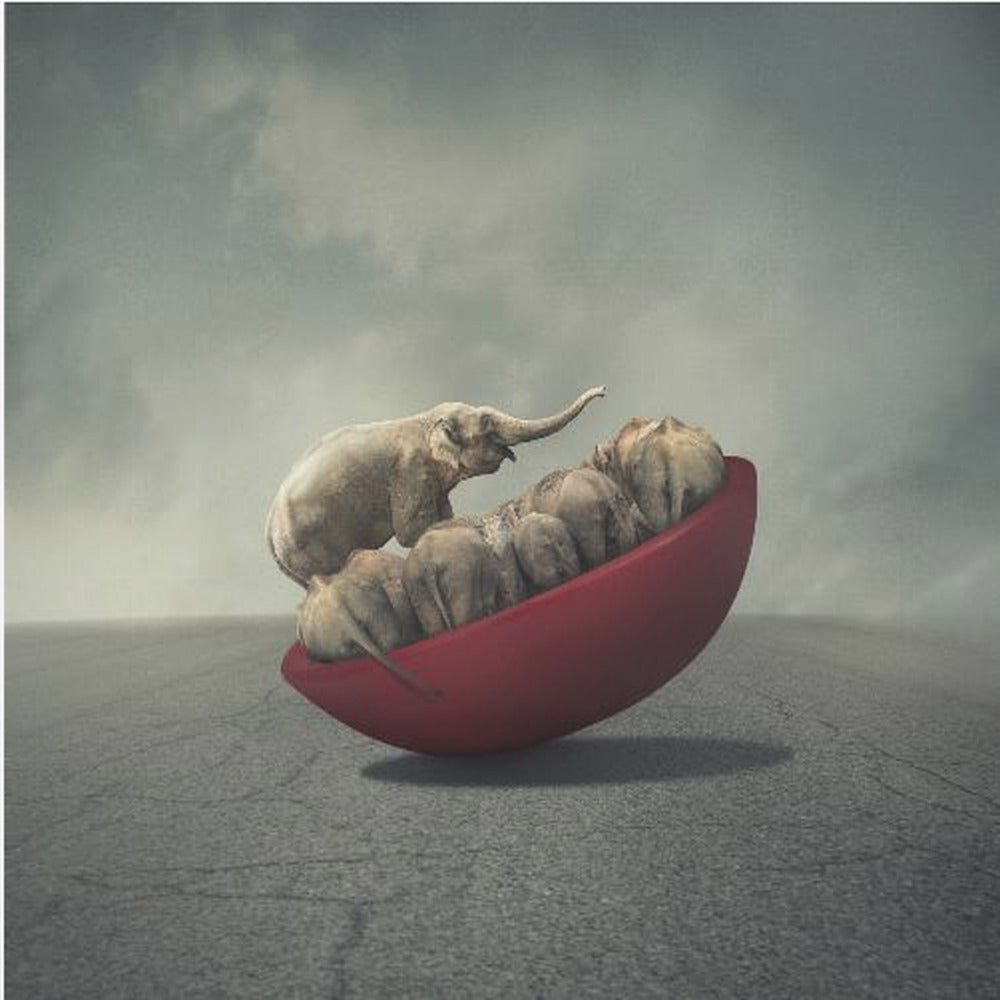 Livet är en balans | Canvastavla