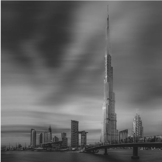 Stadtbild der Innenstadt von Dubai, Dubai, Vereinigte Arabische Emirate. | Leinwand-Bilder