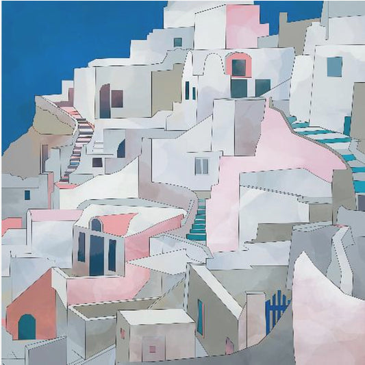 Santorini7x7 | Canvastavla