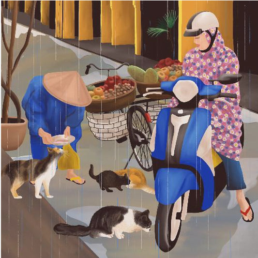 Vietnamesisk gata | Canvastavla