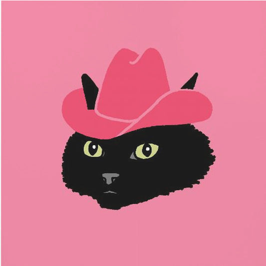 Marcy den söta cowgirlkatten | Canvastavla